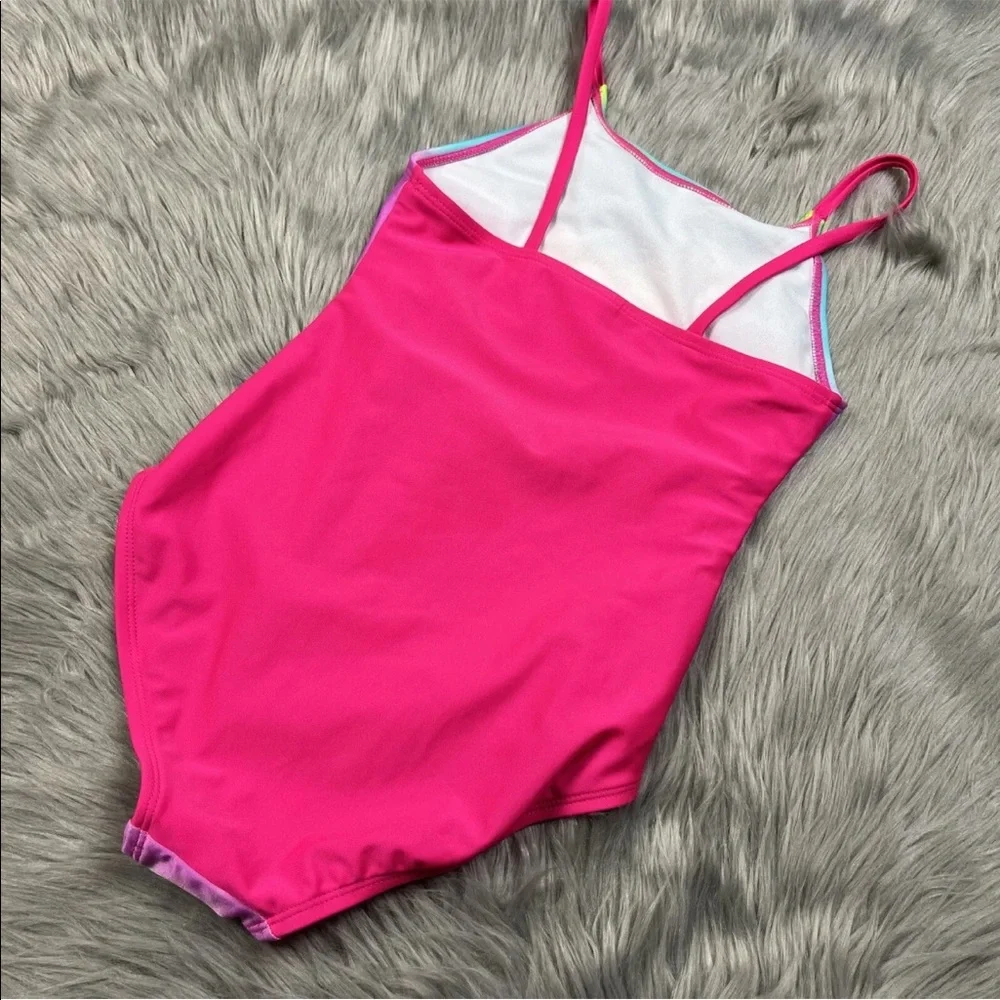 Cat Jack Girls M 7/8 Unicorn Sequin One Piece Swimsuit